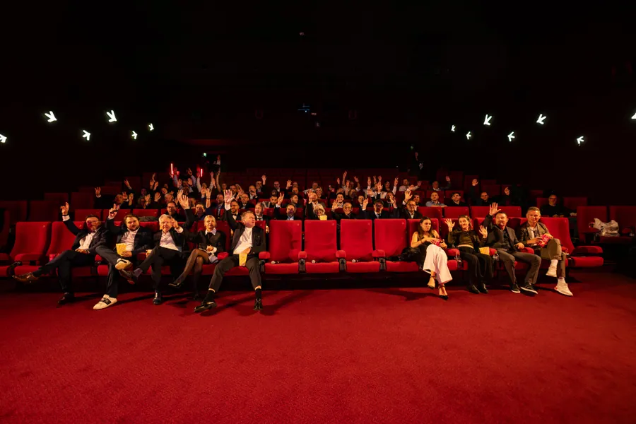 Les participants réunis dans la salle de projection
