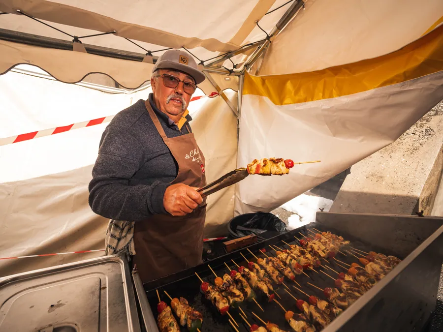 La préparation du repas pendant l’événement