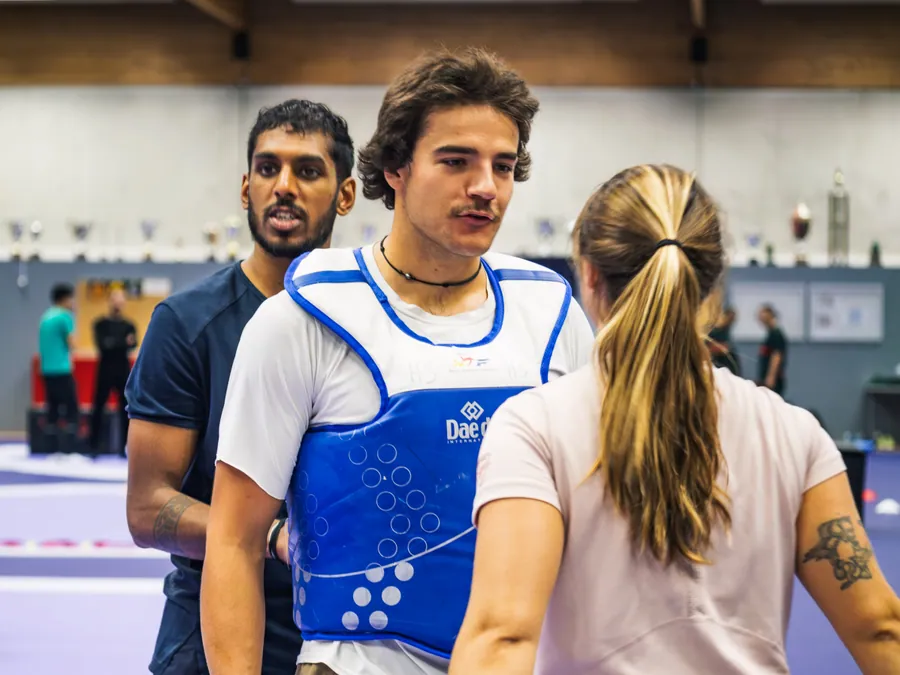 Échange avec un sportif à l’INSEP