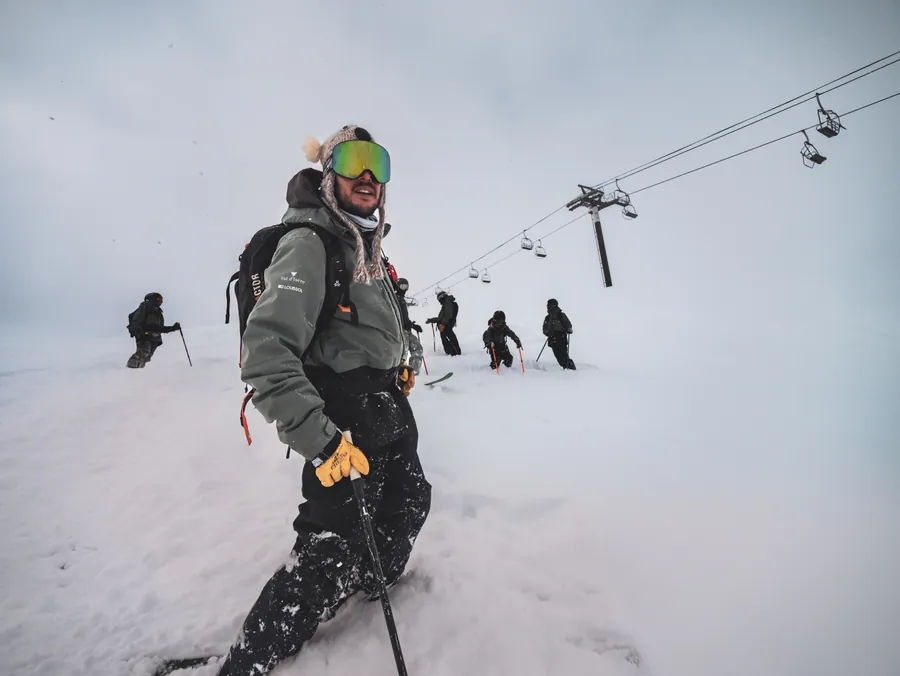 Un rider de la Freeski Academy à Val-d’Isère