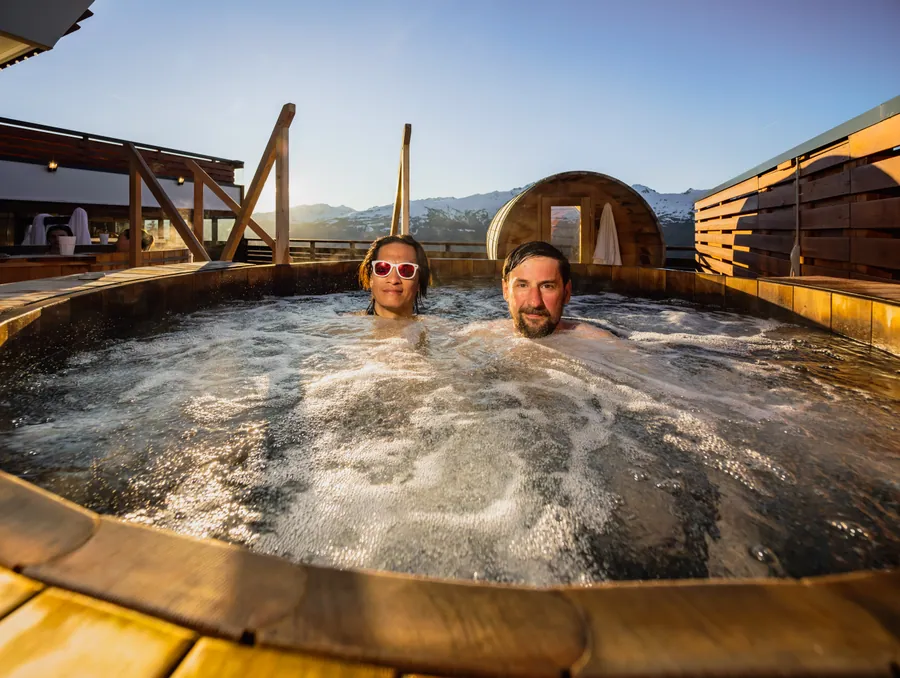 Moment de détente au spa de La Cachette