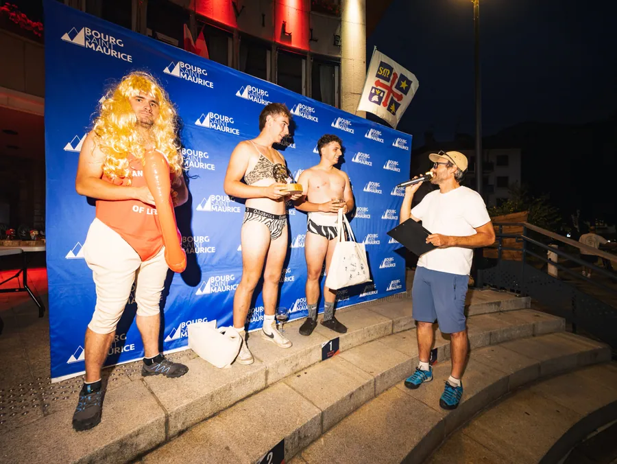 Le podium après la course à la Nocturne des ruelles