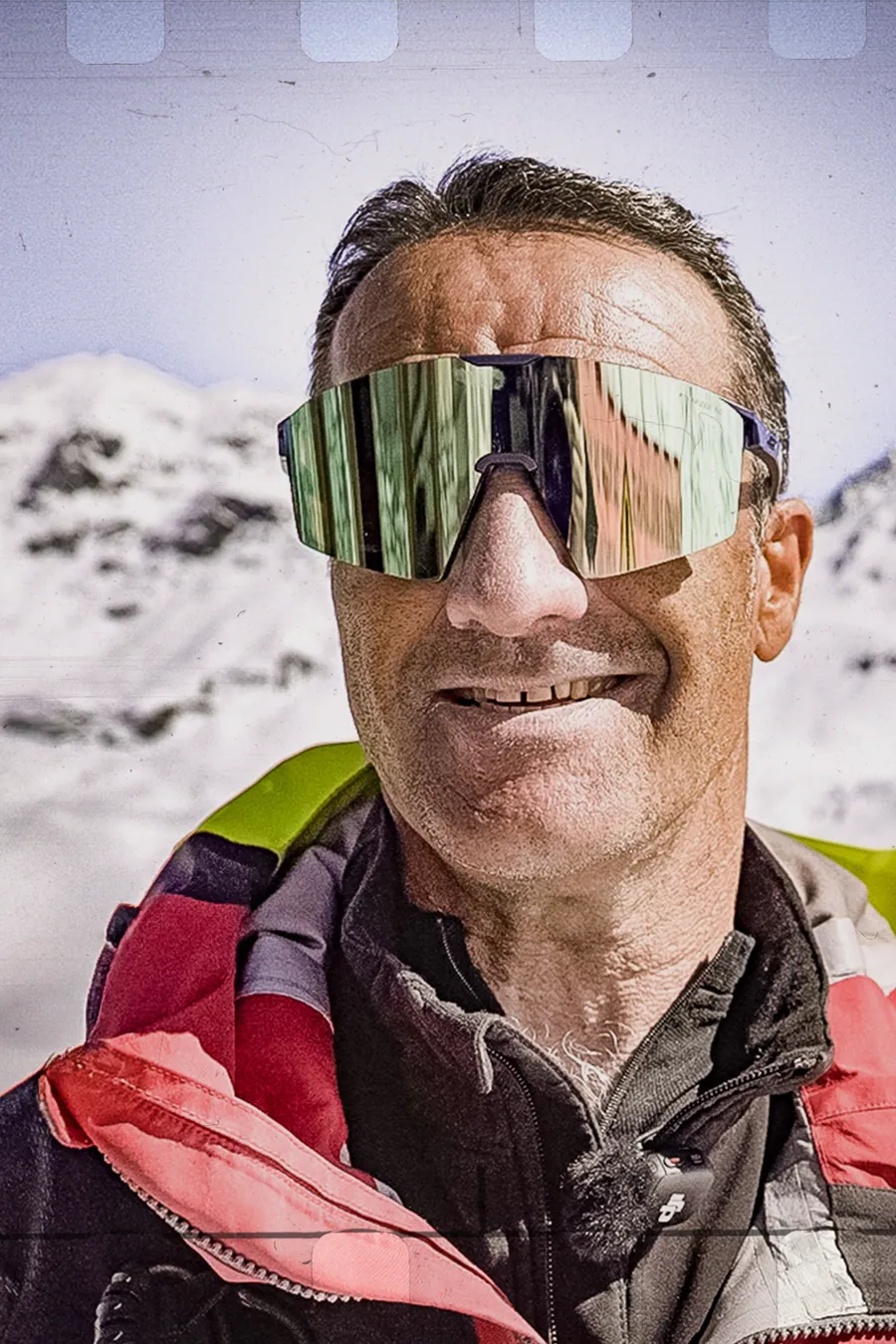 Portrait d’un pisteur pour le film de départ à la retraite aux Arcs