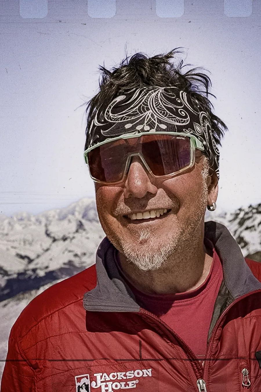 Portrait d’un pisteur pour le film de départ à la retraite aux Arcs