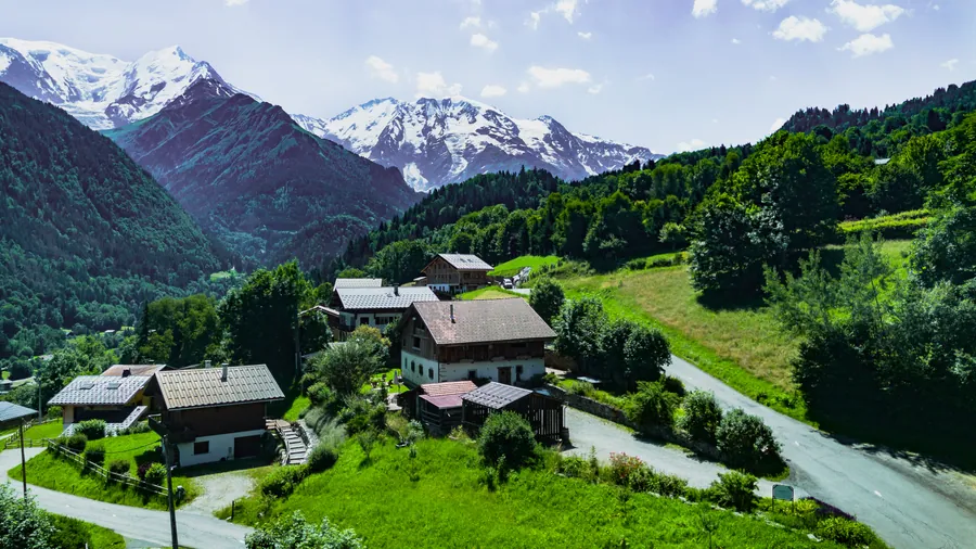 La maison dans le paysage de Saint-Gervais-Mont-Blanc